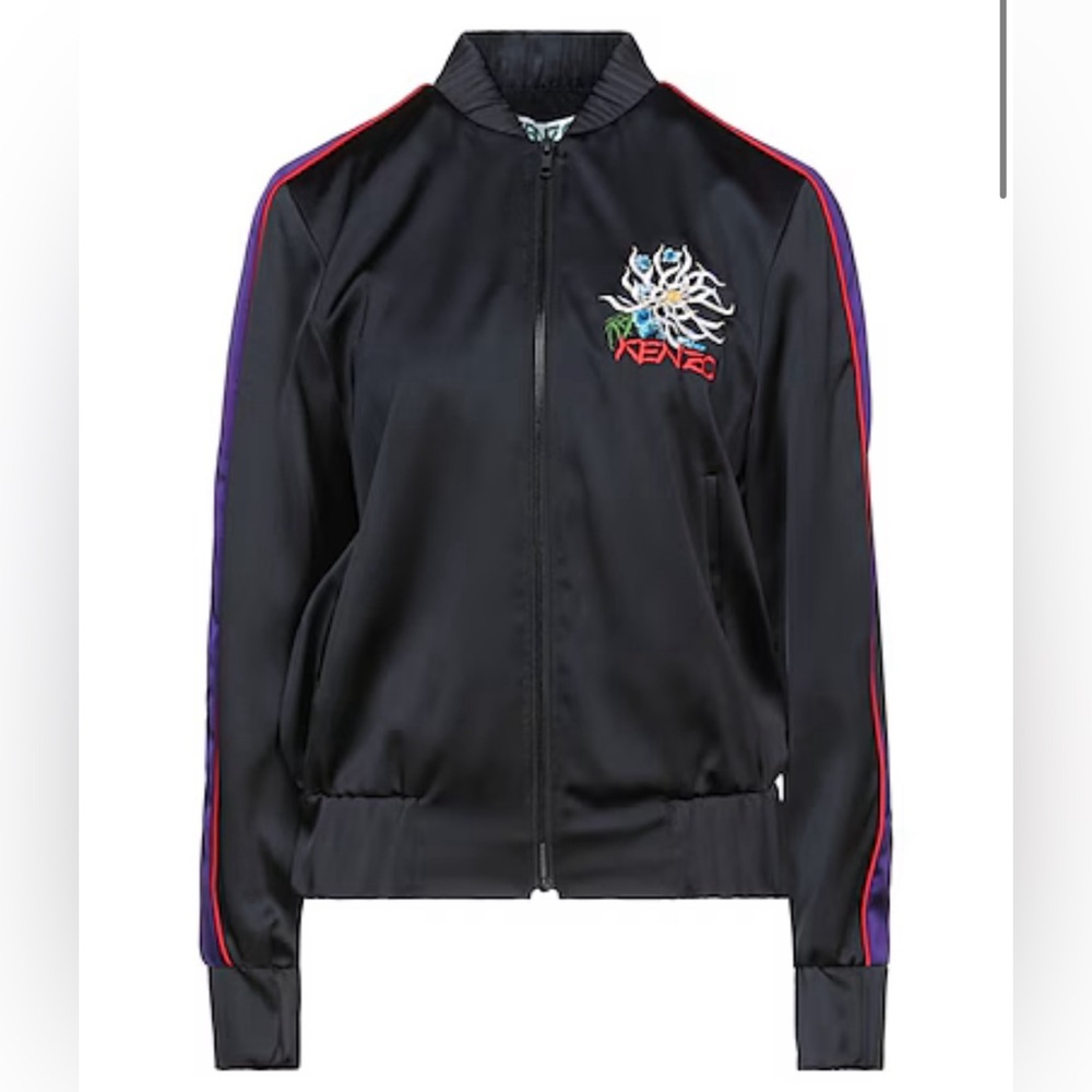 Kenzo Black Logo Jacket - Size 2